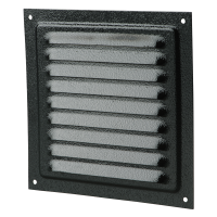 Решетка металлическая однорядная ВЕНТС МВМ 150с черный