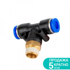 Штуцер цанговый SIGMA T 12мм МТ 1/4"